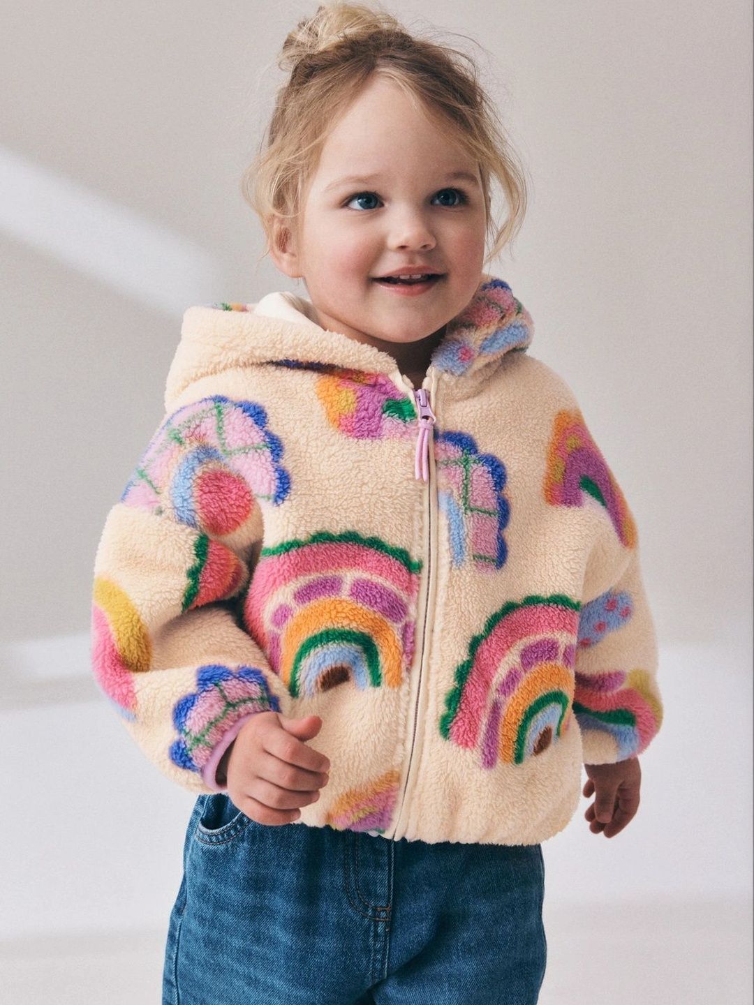 NEXT Girls Abstract Printed Hooded Jacket-picture-21