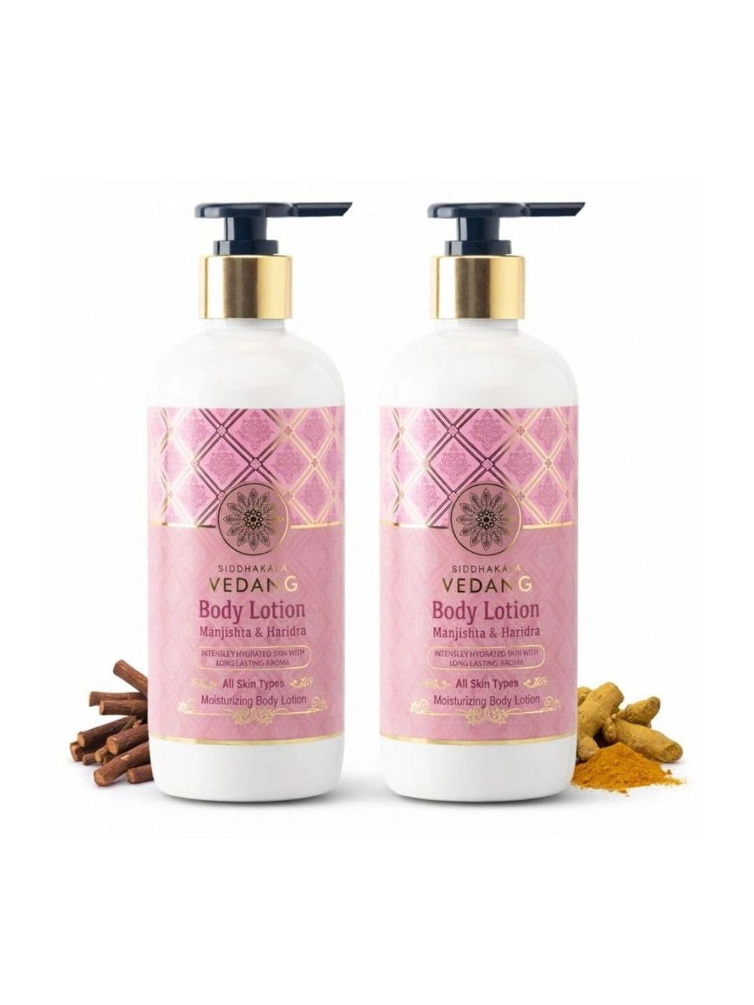 Siddhakala Vedang Set Of 2 Manjishta & Haridra Body Lotion - 300 ml Each-image-14