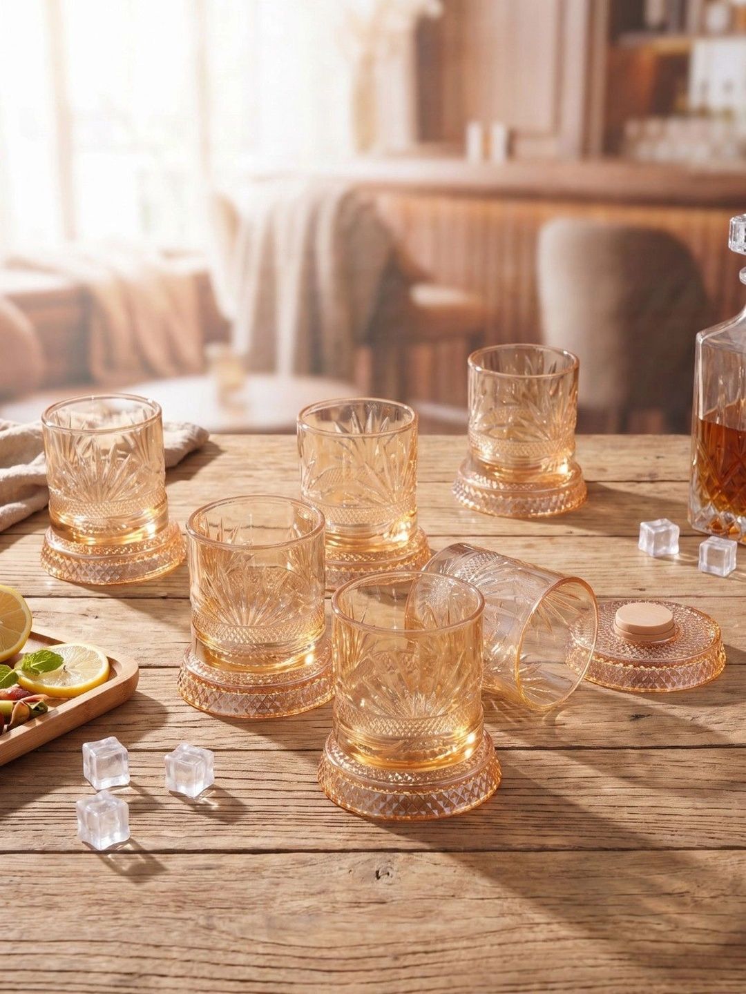 Troveas Transparent 6 Glass Whisky Glass Bar Glass-picture-39