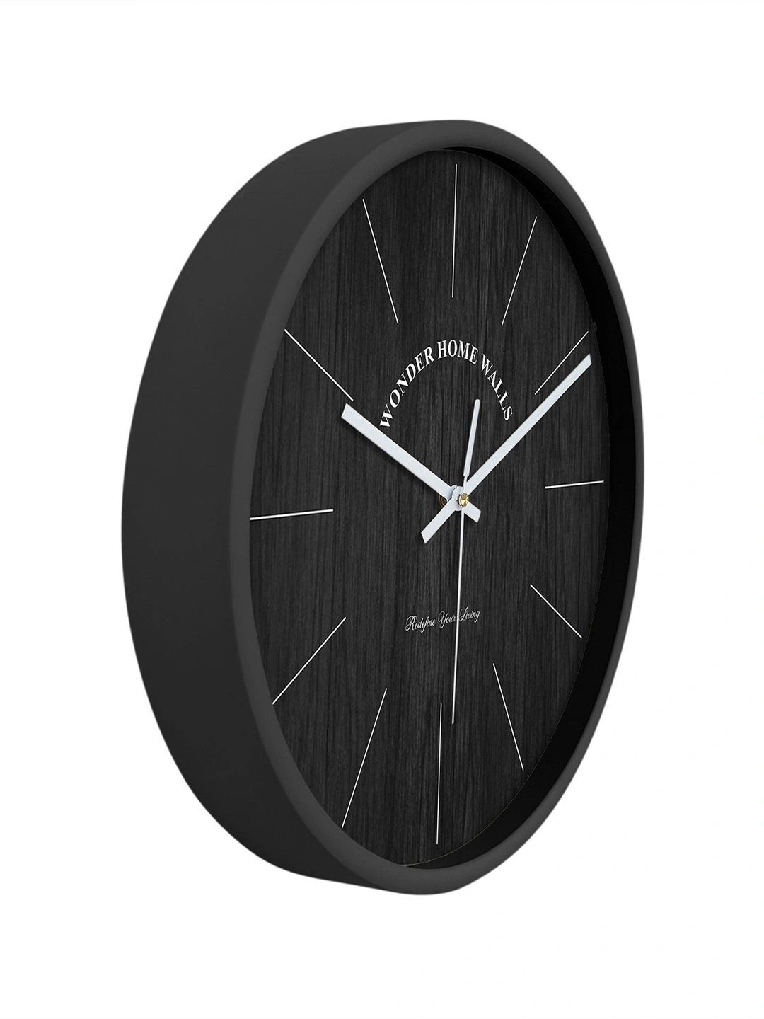 Wonder Home Walls Black Textured Wall Clock-picture-58