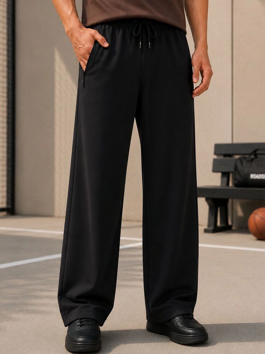 RETWE Men Baggy Training Track Pants-picture-34