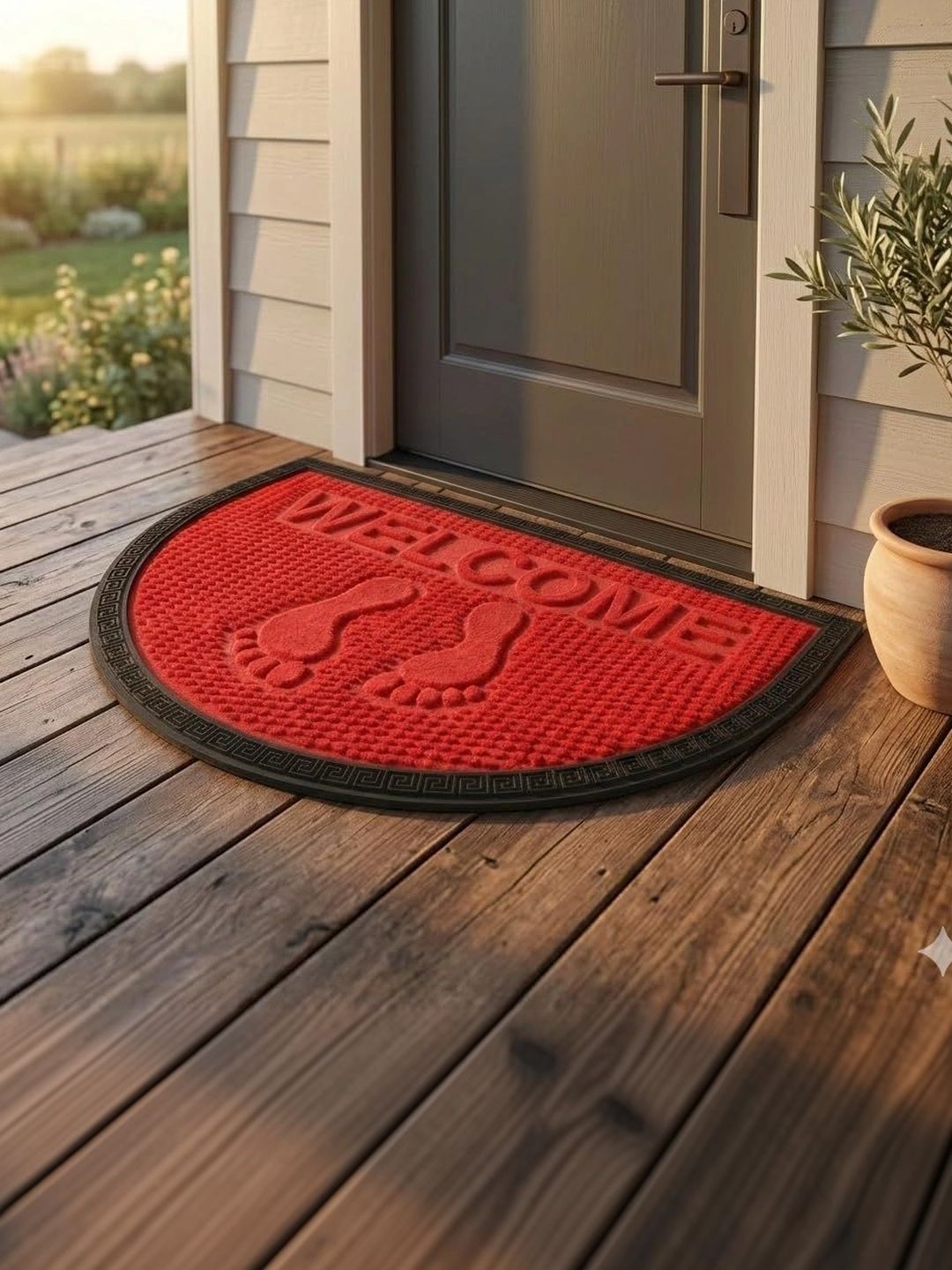Ultica Fab Red Coir Anti-Skid Doormats-picture-19