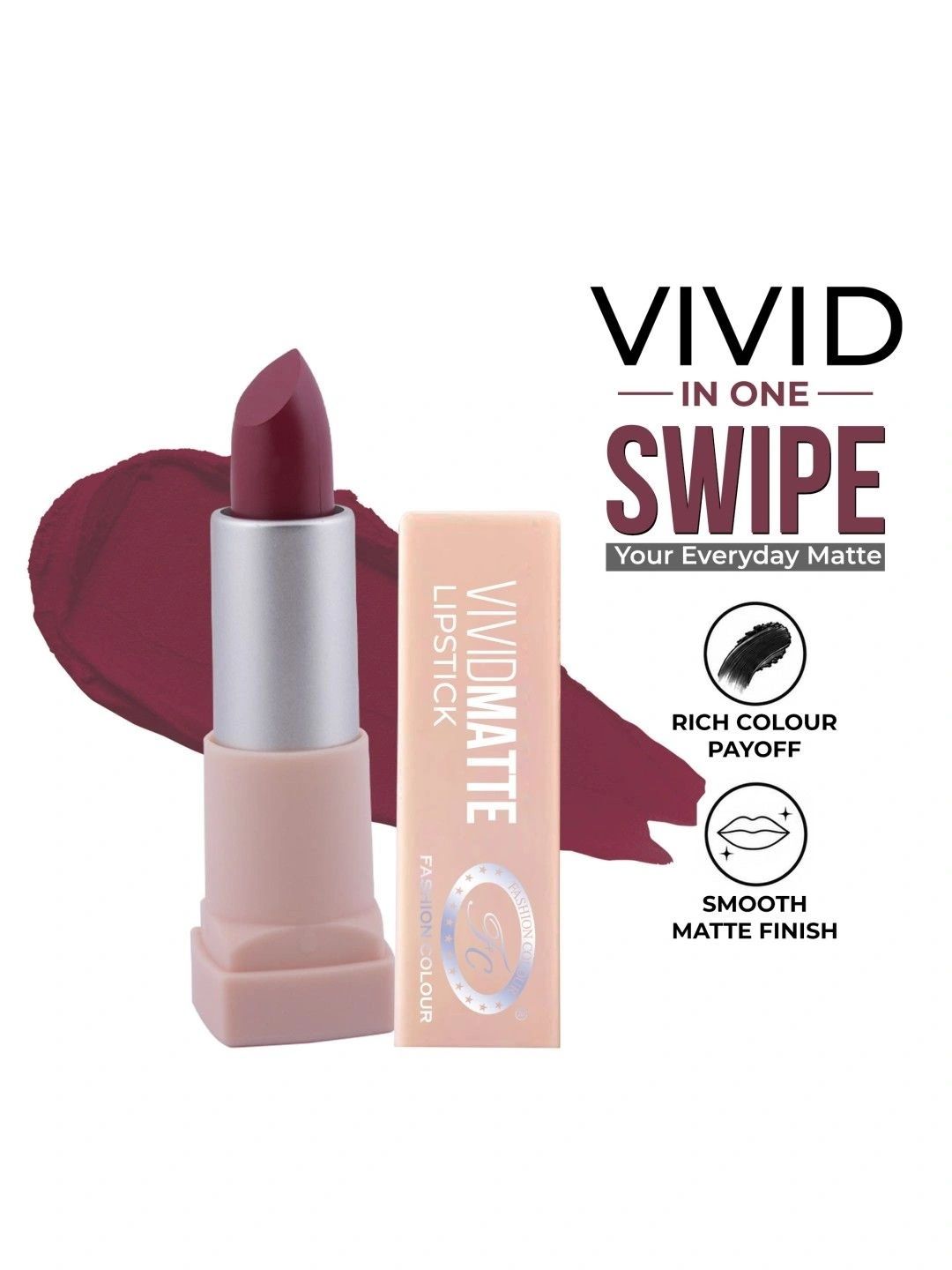 Fashion Colour Vivid Matte Lipstick - Dry Maple 30-picture-36