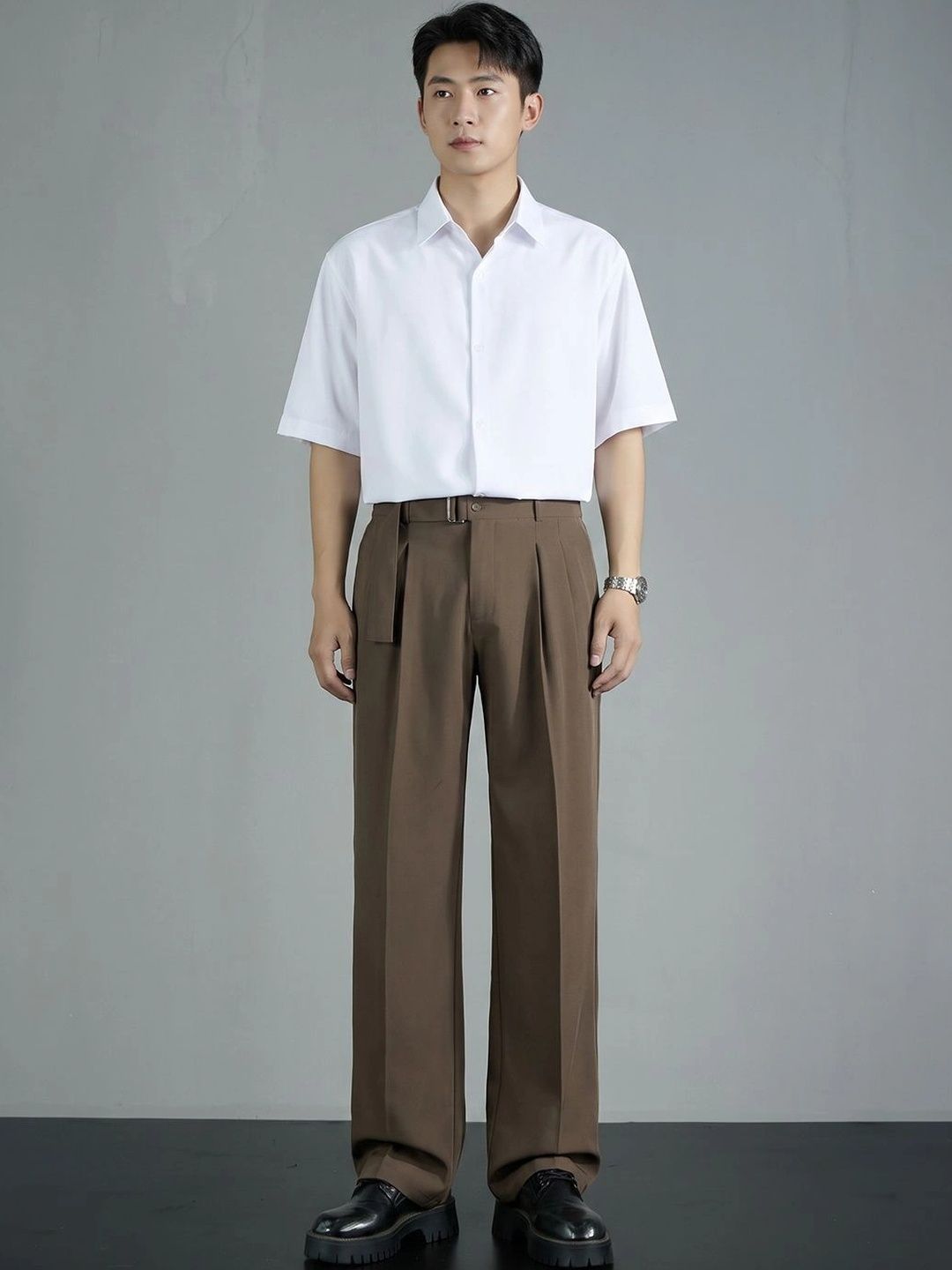 Suo Men Easy Wash Pleated Trousers-picture-31