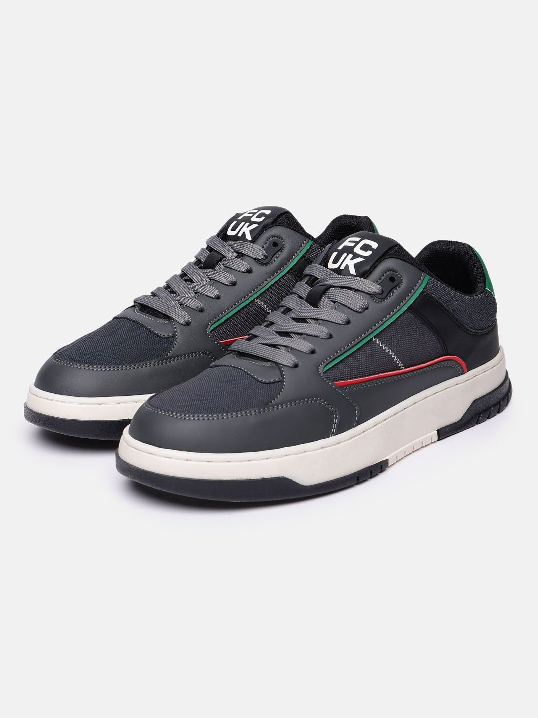 FCUK Men Colourblocked Sneakers-image-10