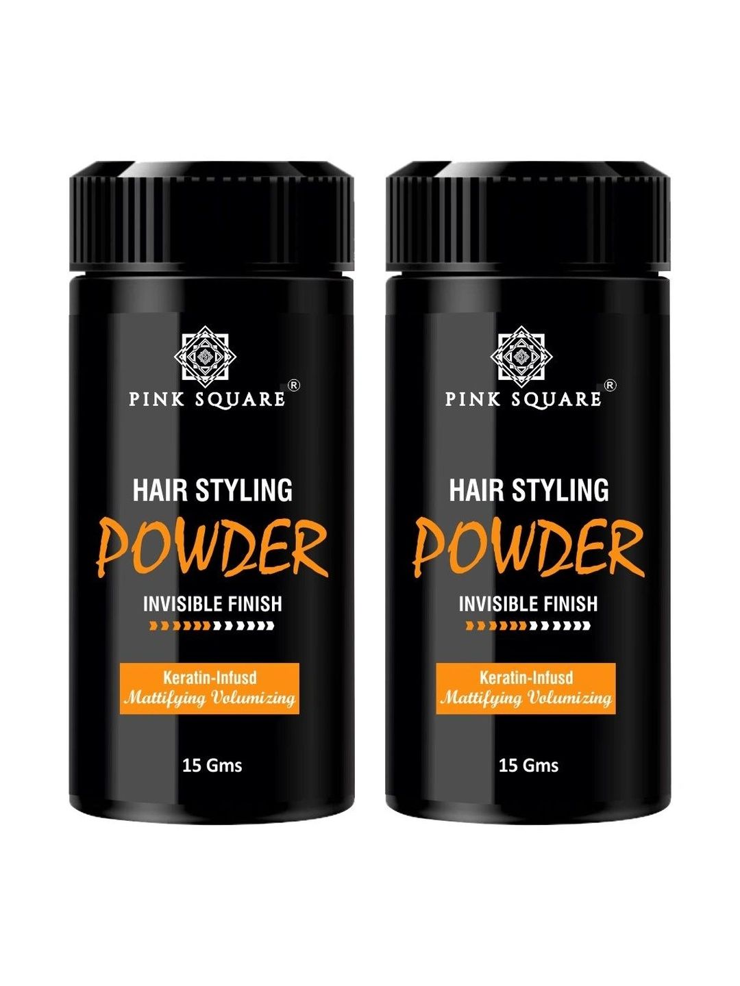 Pink Square Set Of 2 Hair Styling Powder - 15 g Each-image-27