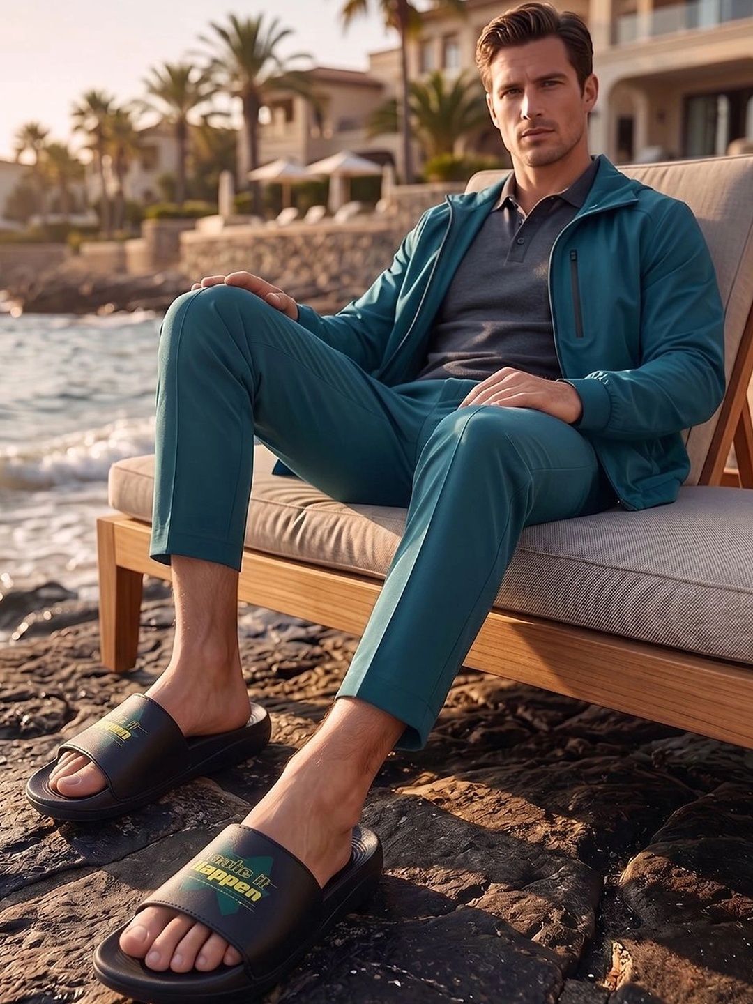 HRX by Hrithik Roshan Men Printed Sliders-picture-51