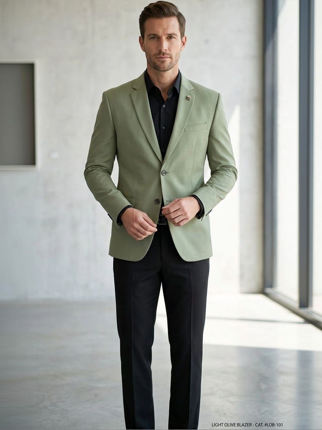 Asthetic Notched Lapel Single-Breasted Blazers-picture-12