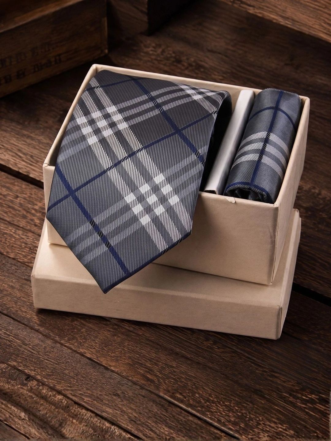 Tie Benon Men Checked Broad Tie-picture-20