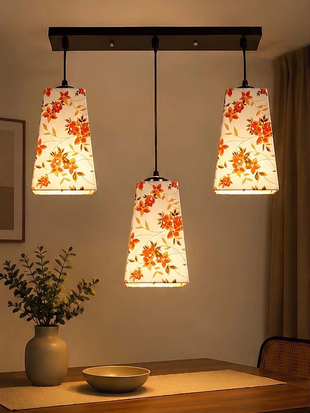 Myntra Elegant Homes Multicoloured Printed Ceiling Lamp-picture-37