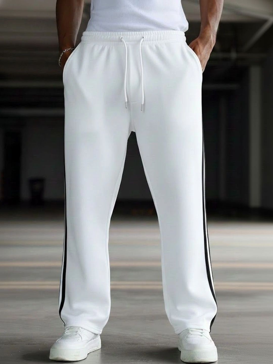 Daphne Maurier Men Striped Regular Fit Training Track Pants-picture-30