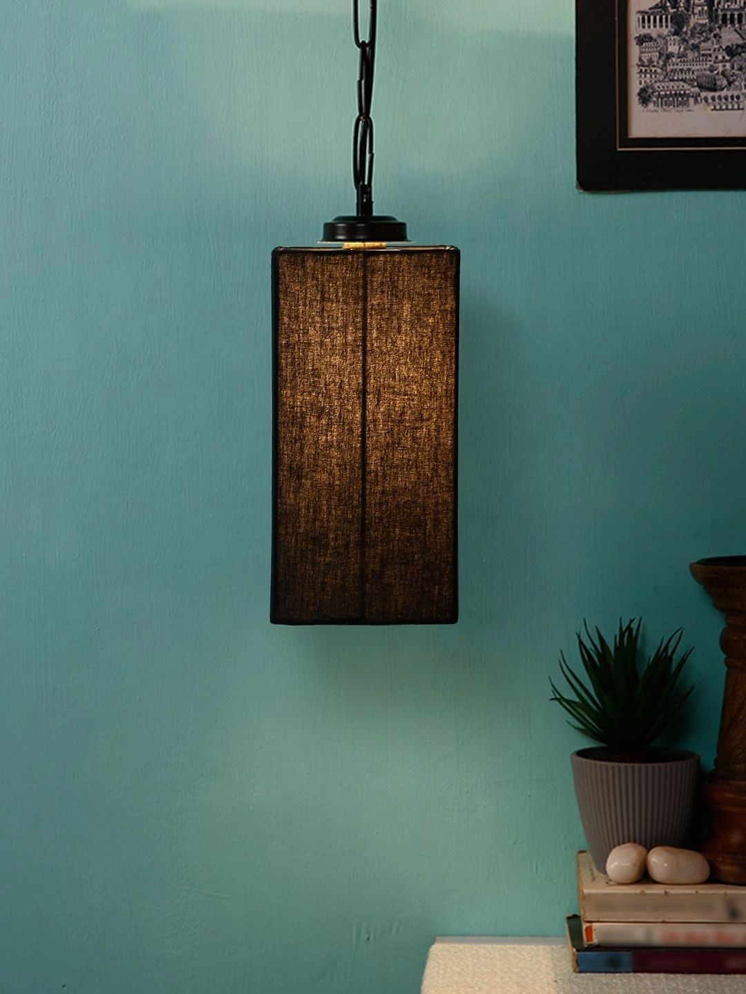 Myntra Elegant Homes Black Contemporary Ceiling Lamp-picture-31