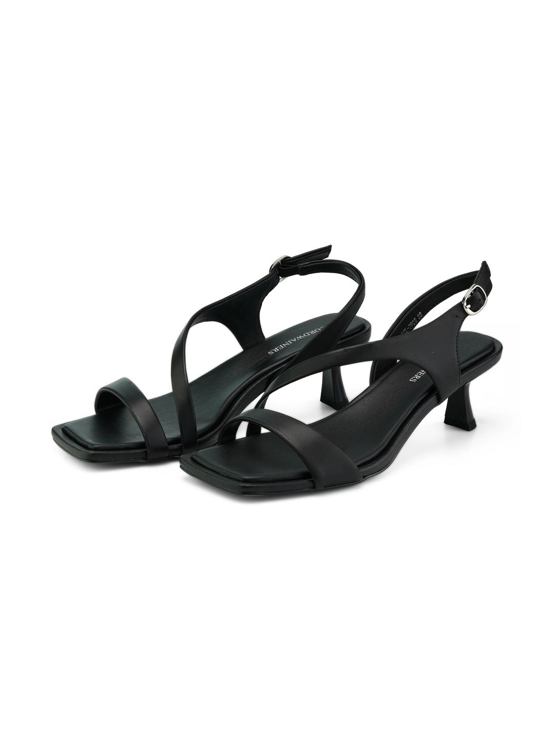 CORDWAINERS Leather Slim Heeled Sandals-image-44