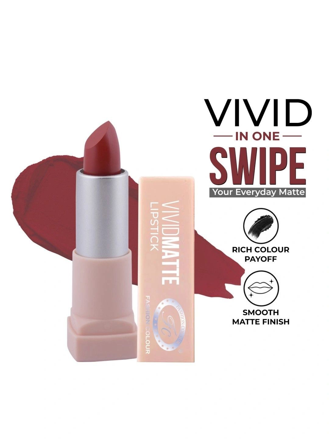 Fashion Colour Vivid Matte Lipstick - Iron 34-picture-28