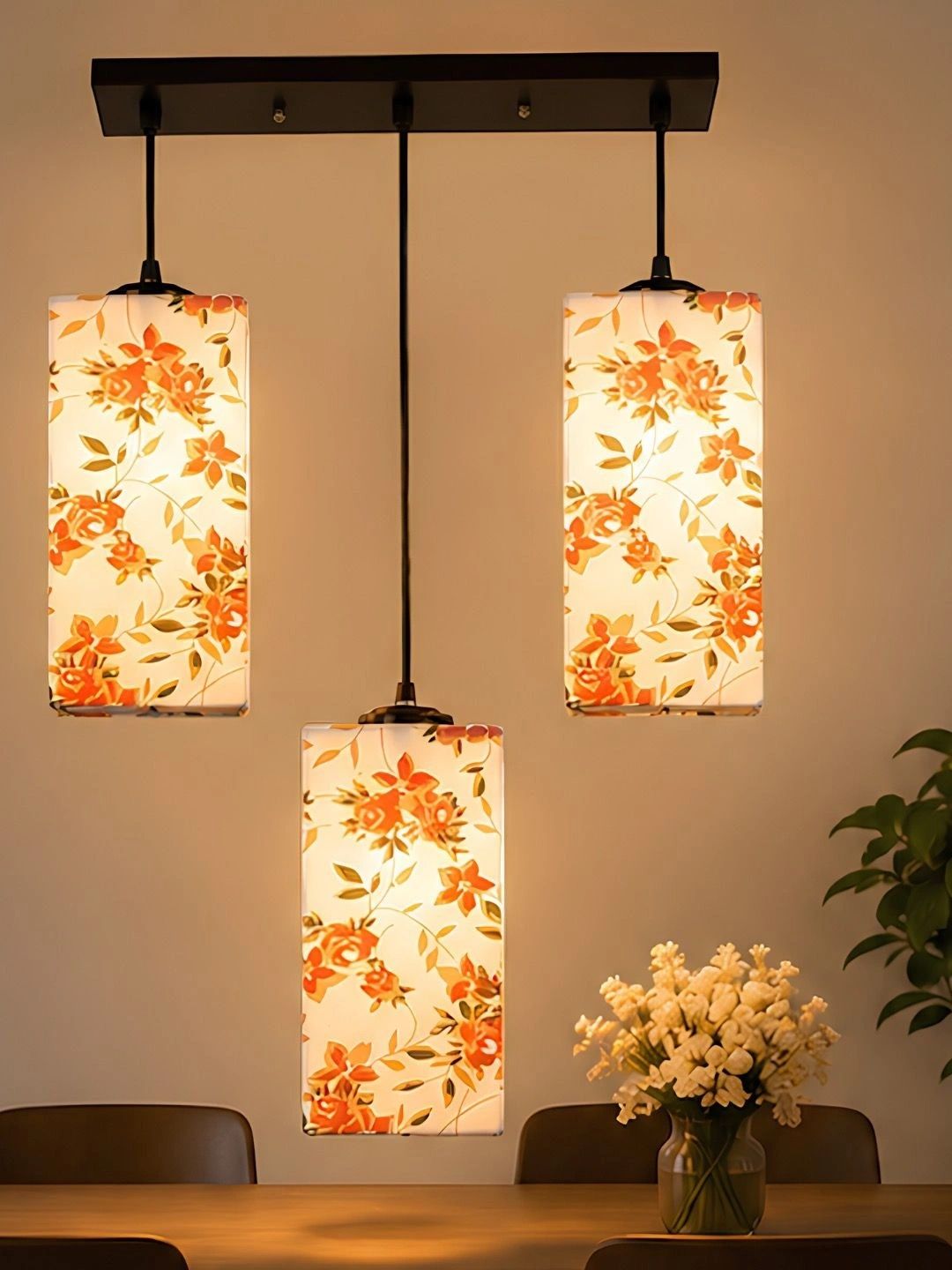 Myntra Elegant Homes Multicoloured Printed Ceiling Lamp-picture-22