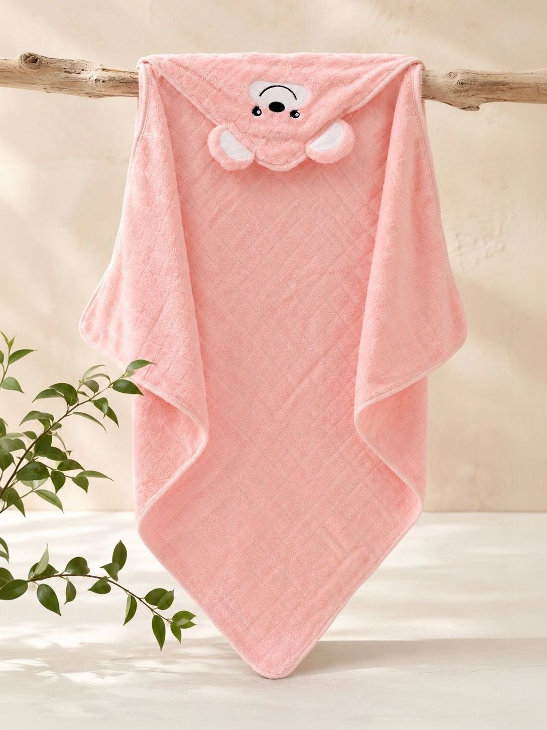 Thelittlebunny Pink 1 Printed Terry Cotton 300 GSM Bath Towel-picture-26