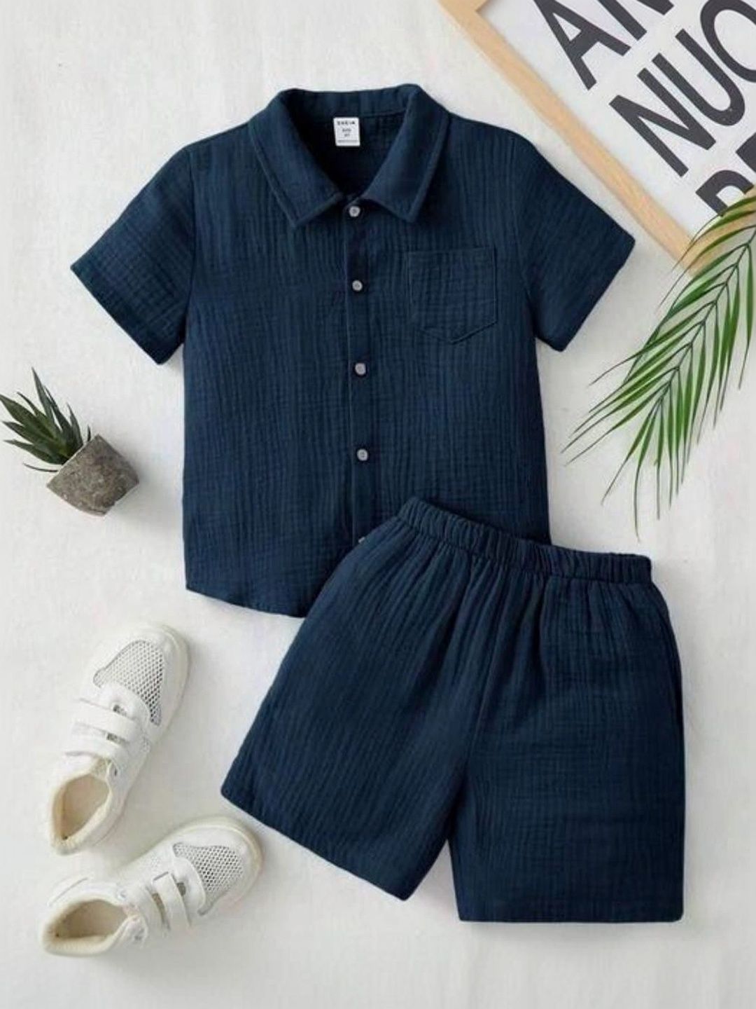 little heaven Self Design Shirt with Shorts-picture-49