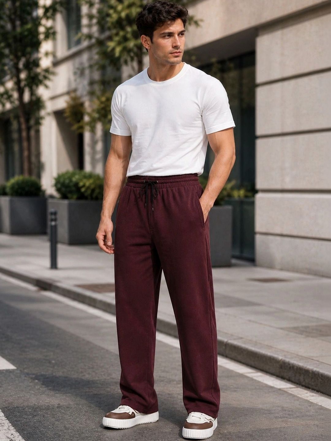 R.Code by The Roadster Life Co. Men Regular Fit Training Track Pants