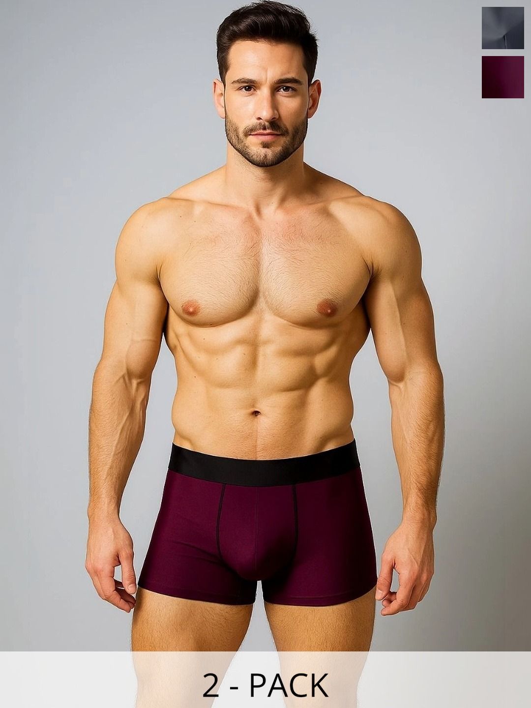 JISHVA Pack of 2 Solid Trunks-picture-19