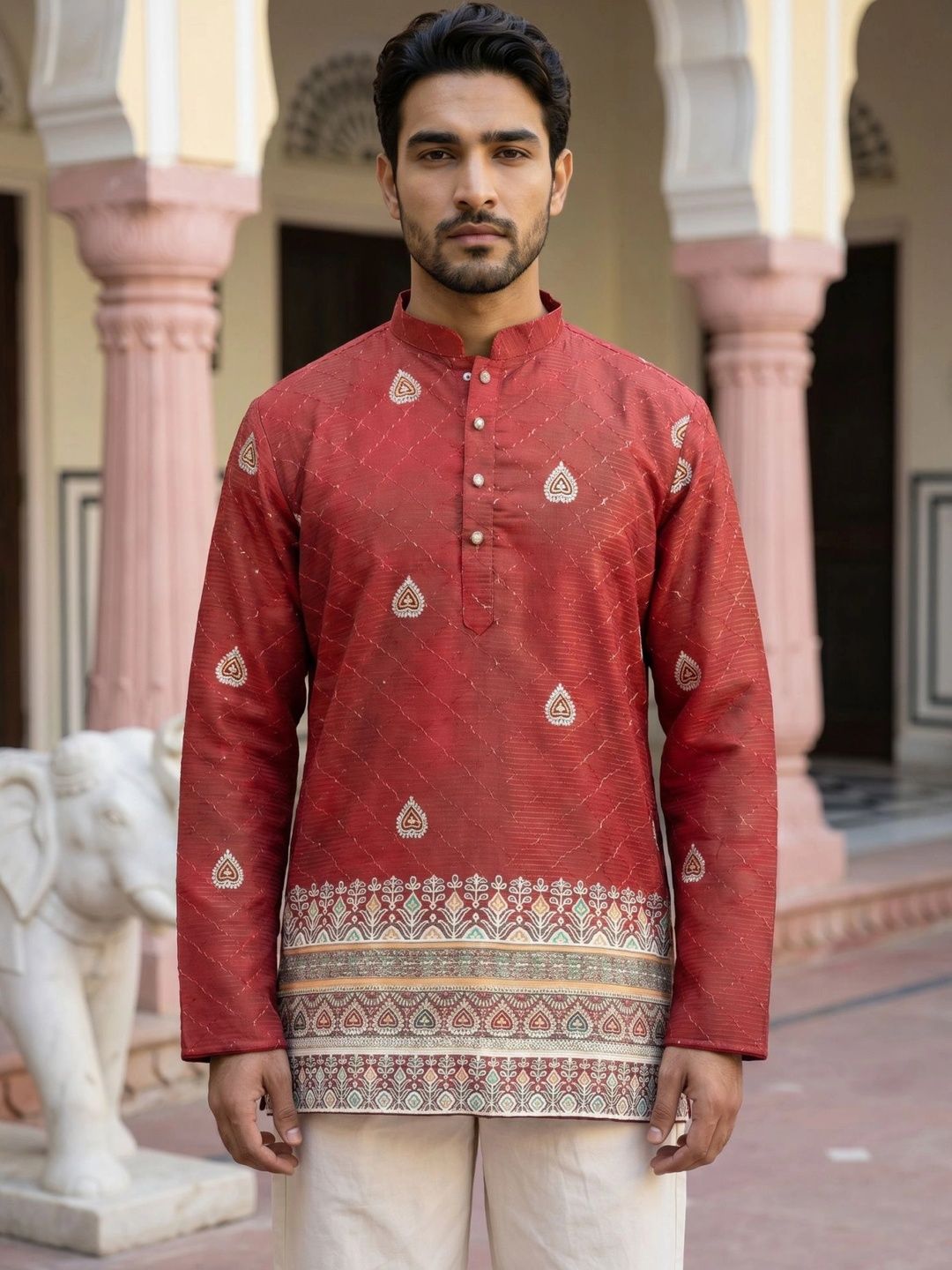 Jompers Men Thread Work Kurta-picture-55