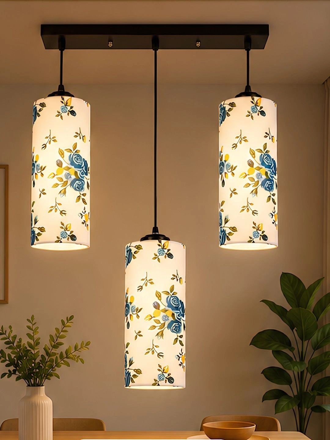 Myntra Elegant Homes Multicoloured Printed Ceiling Lamp-picture-14