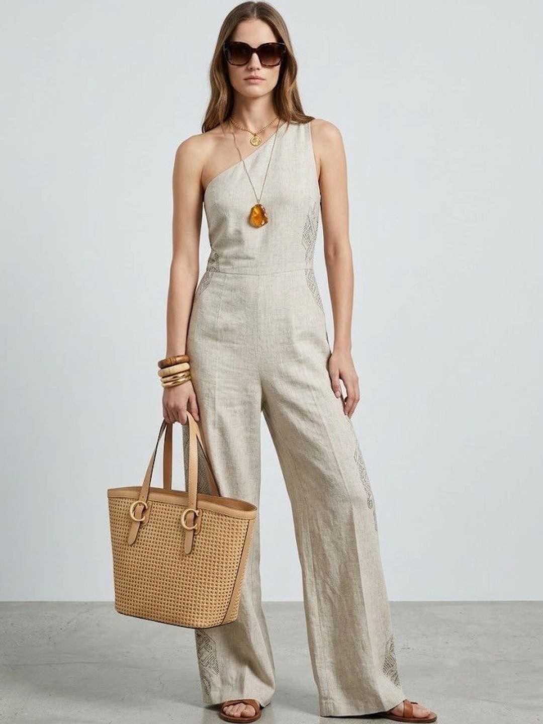 Suo Basic Jumpsuit with Embroidered-picture-35
