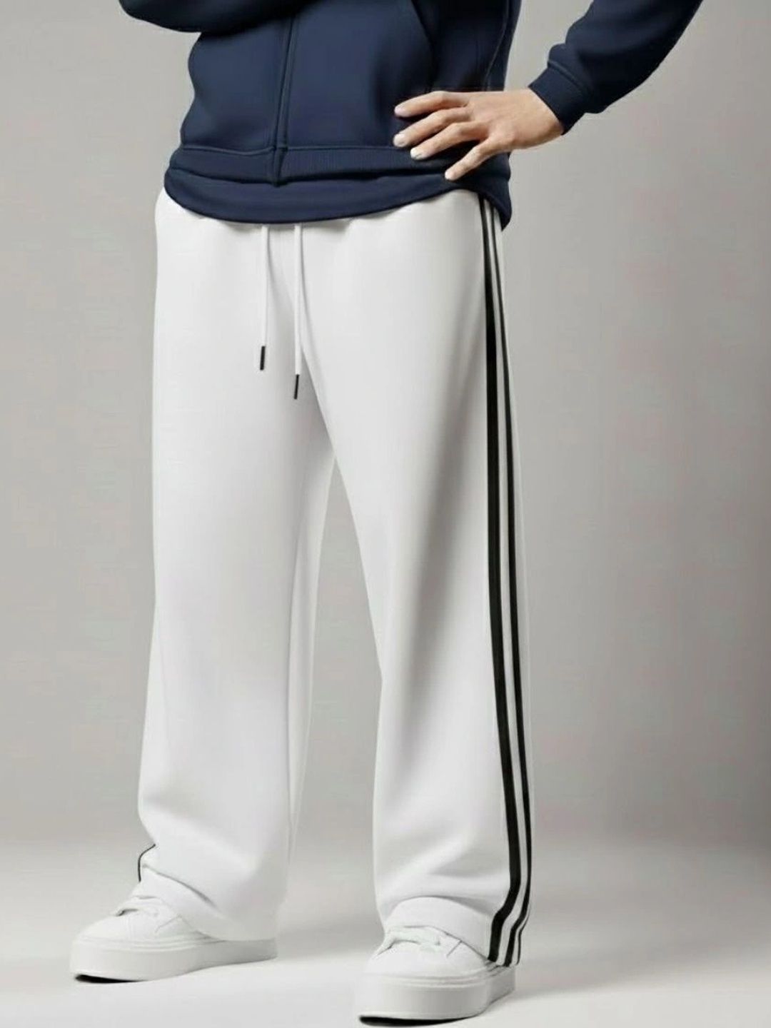 Daphne Maurier Men Striped Regular Fit Training Track Pants-picture-11