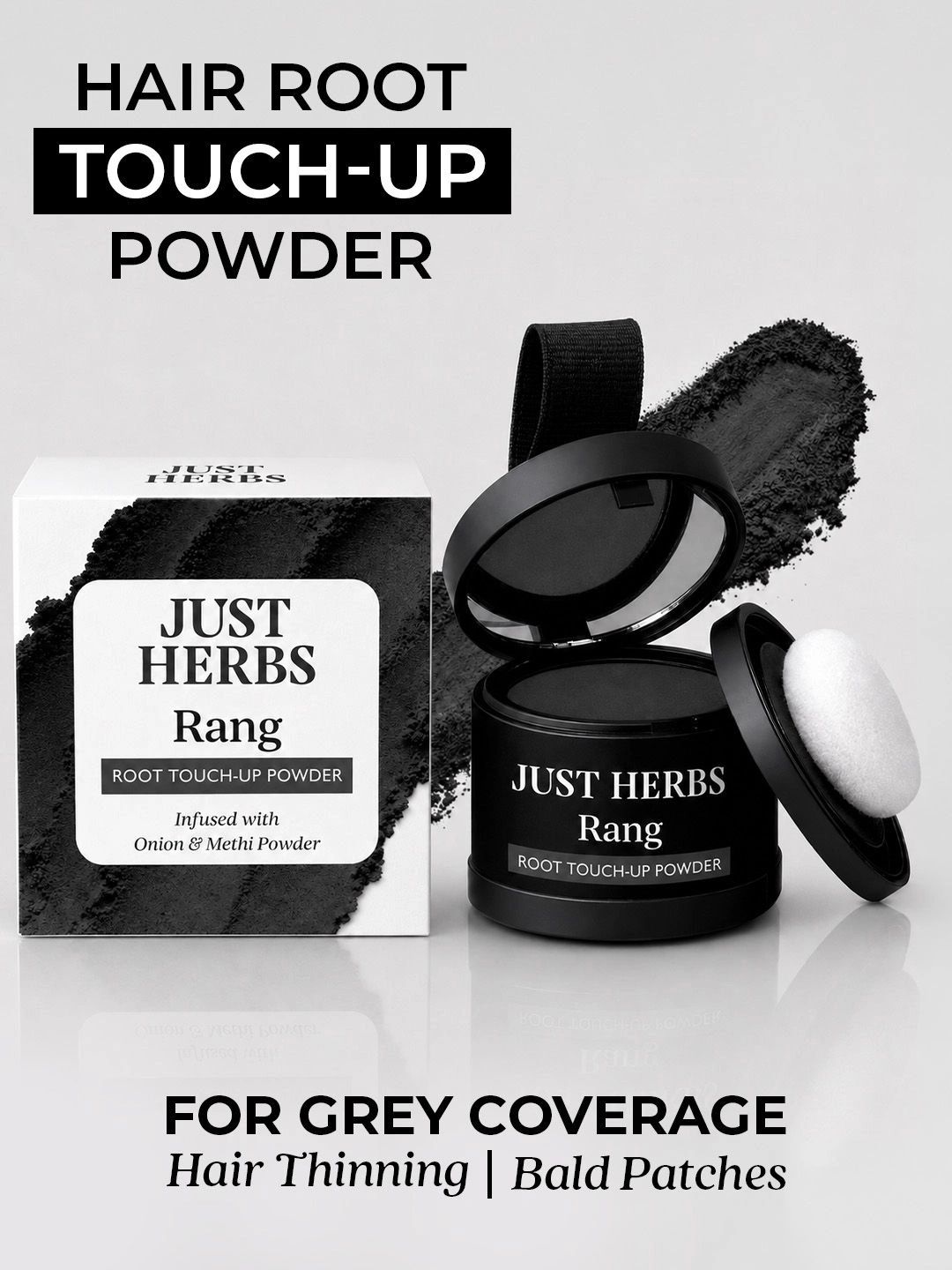 Just Herbs Rang Root Touch Up Powder - Black - 4 g-image-9