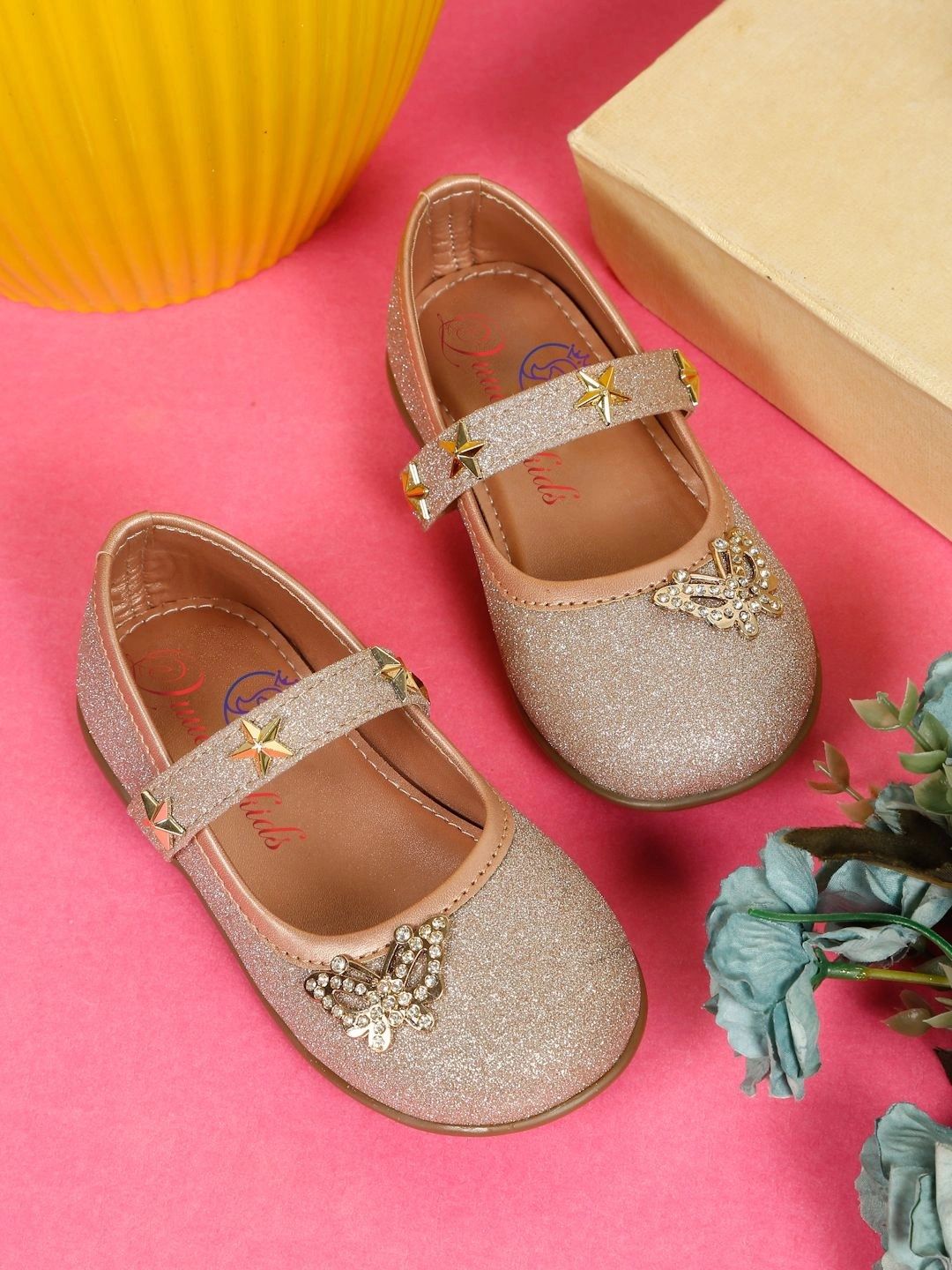 Quueenskids Girls Round Toe Slip-On Ballerinas-picture-49