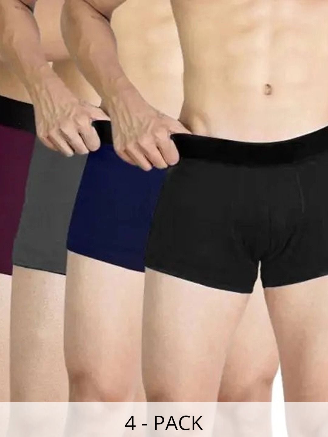 CAVENDERS Men Pack of 4 Boxer-Style Briefs-picture-26