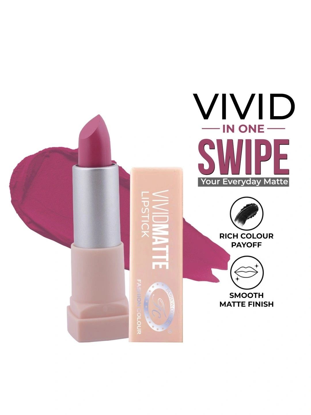Fashion Colour Vivid Matte Lipstick - Neo Nude 26-picture-11