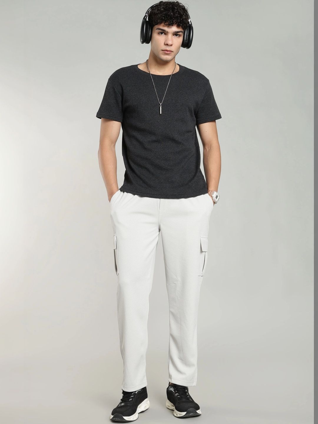 R.Code by The Roadster Life Co. Men Smart Trousers-picture-19
