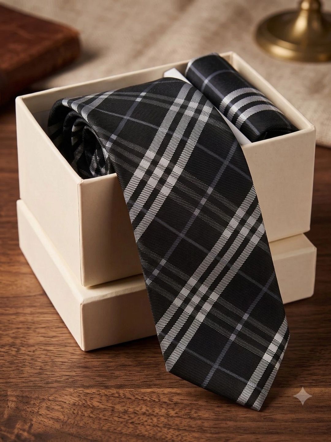 Tie Benon Men Checked Broad Tie-picture-27