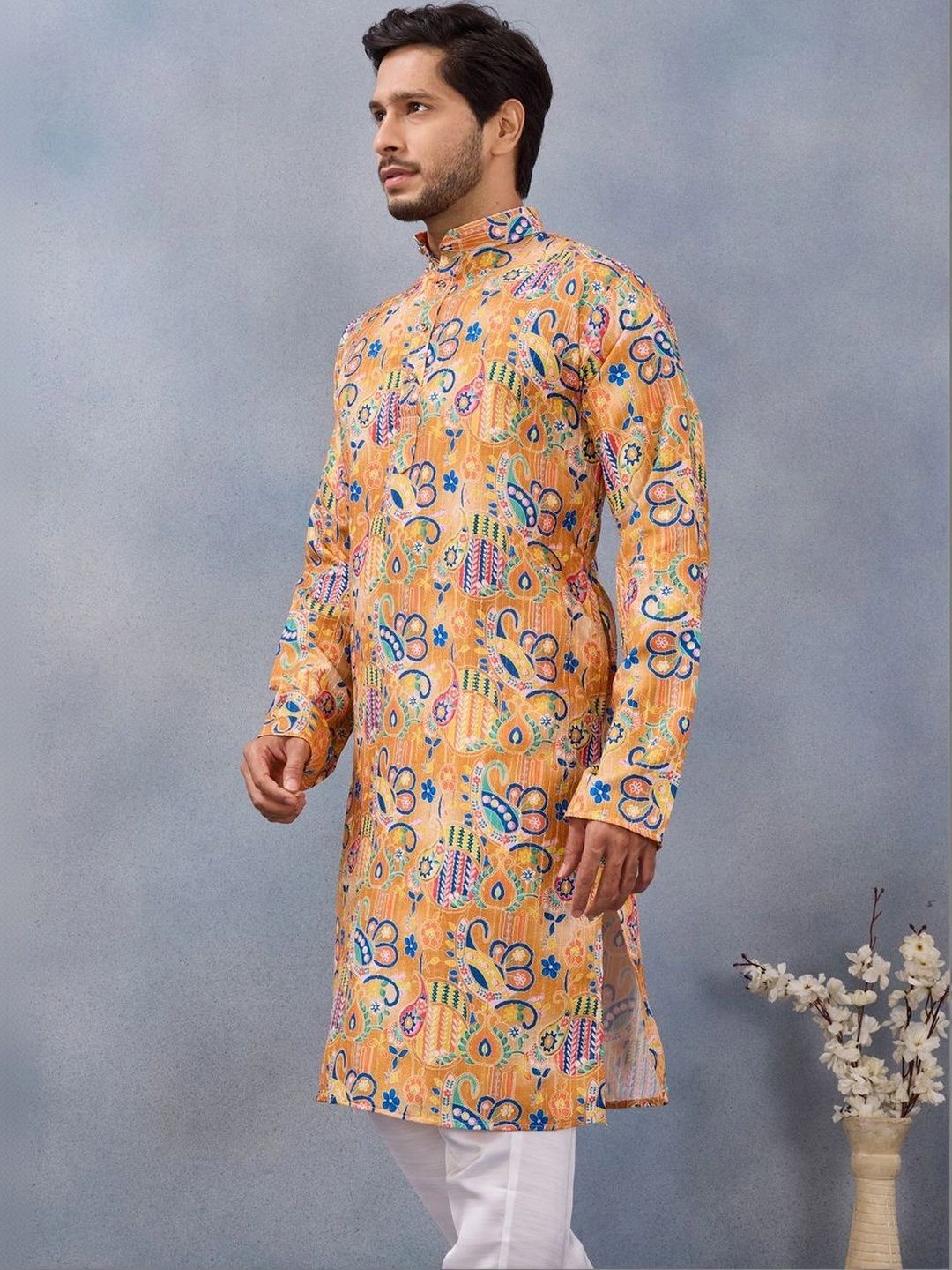 Online Bazaar Men Paisley Printed Kurta-picture-40