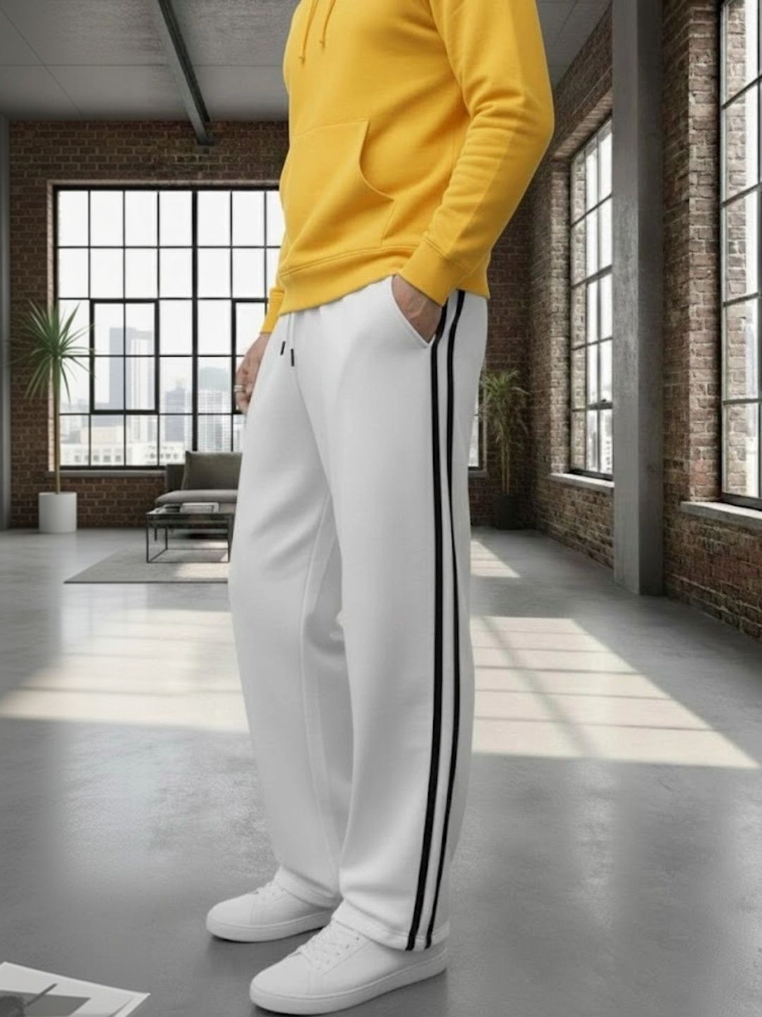Daphne Maurier Men Striped Regular Fit Training Track Pants-picture-37