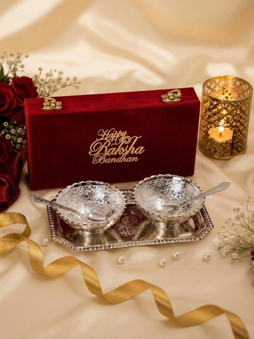 INTERNATIONAL GIFT Round Bowl & Raksha Bandhan Tag Home Gift Set-picture-29
