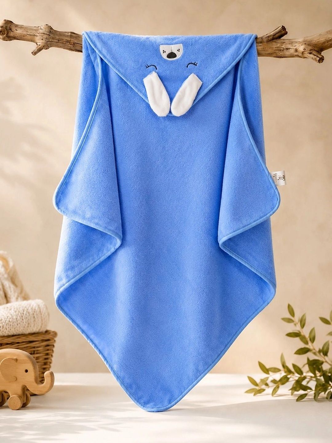 Thelittlebunny Blue 1 Printed Terry Cotton 300 GSM Bath Towel-picture-57