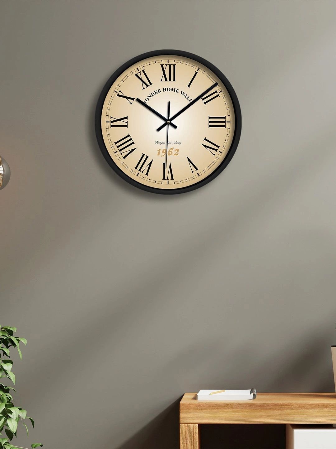 Wonder Home Walls Beige Printed Traditional Wall Clock-picture-19