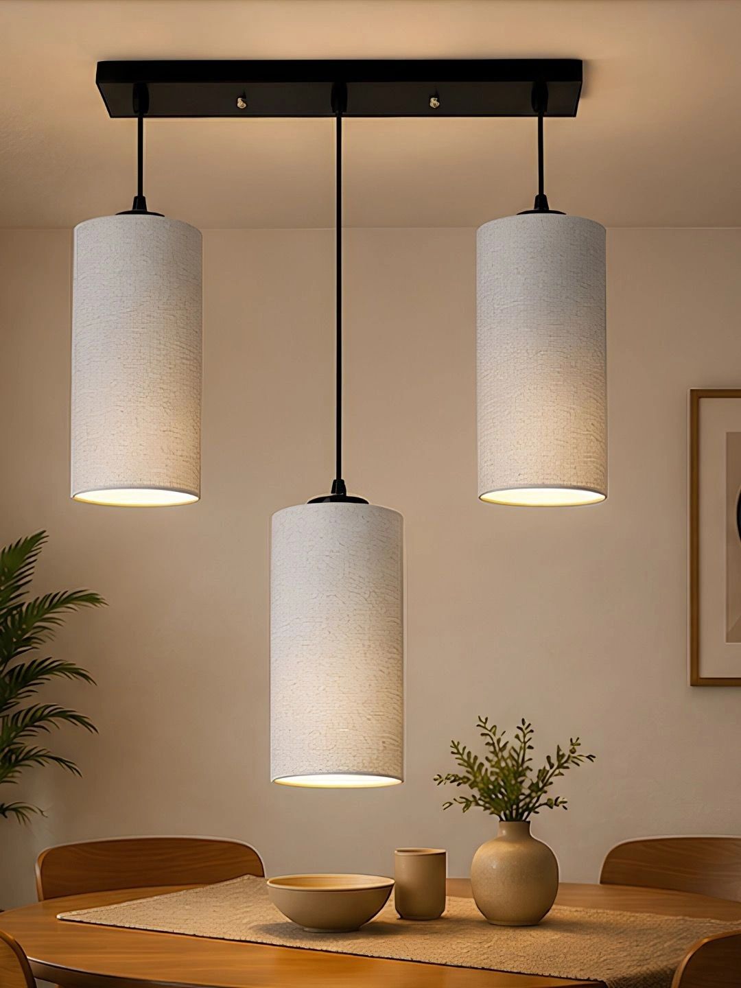Myntra Elegant Homes Grey Textured Contemporary Ceiling Lamp-picture-17