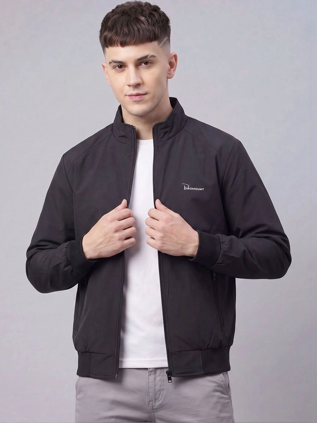 MOUNTAIN COLOURS Men Lightweight Training or Gym Bomber Jacket-picture-37