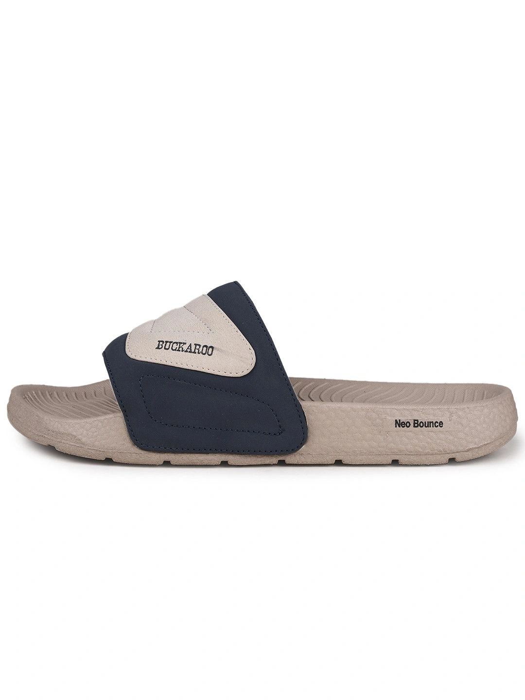 Buckaroo Men Colourblocked Rubber Sliders-picture-40