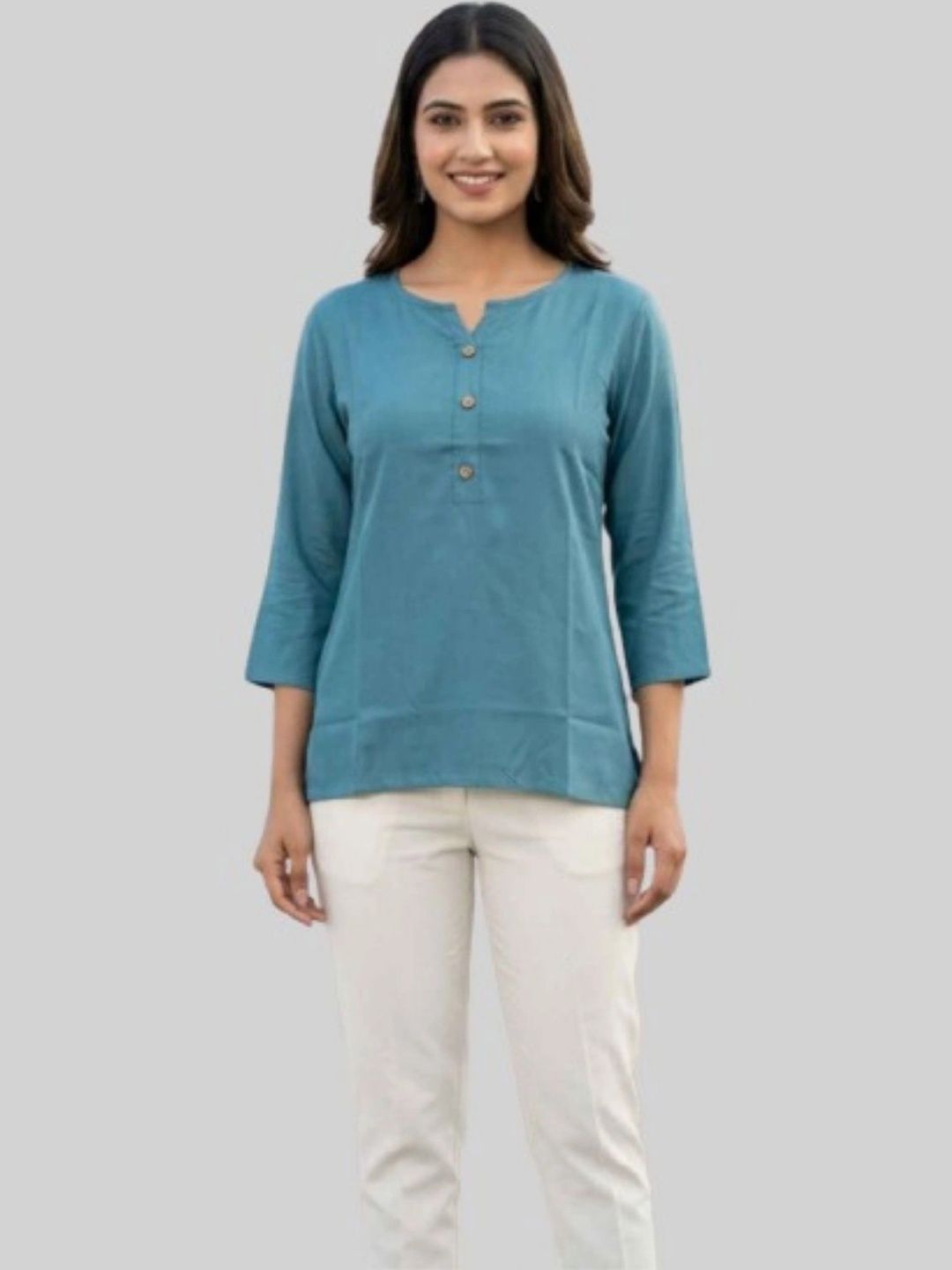 QUACLO Rayon Casual Short Kurti Top-picture-25
