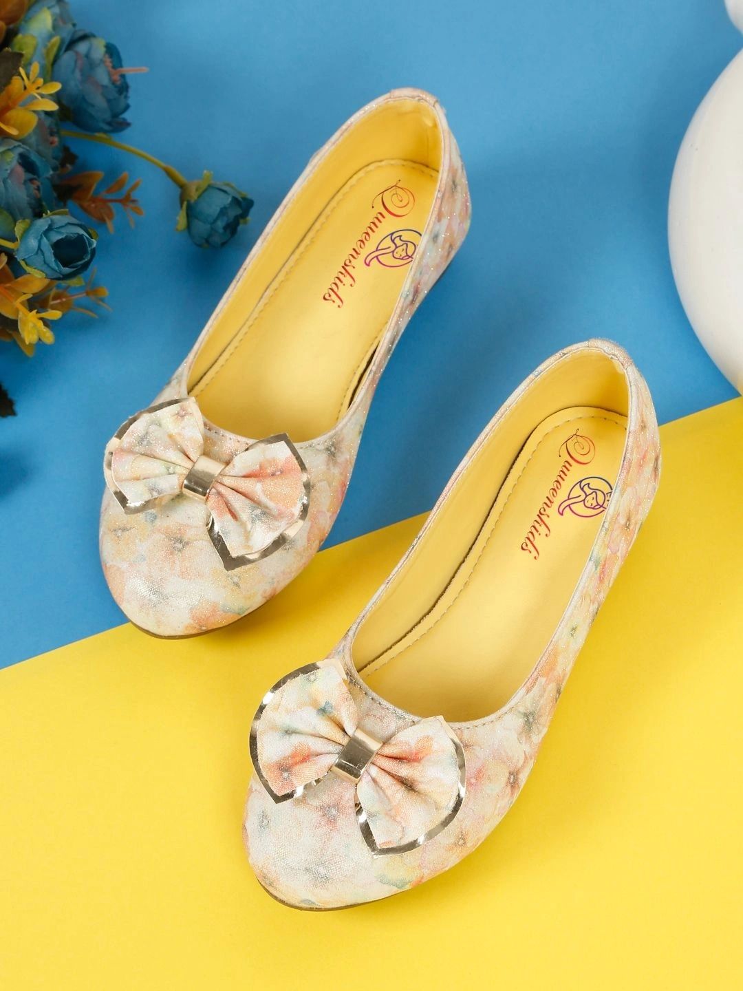 Quueenskids Printed Round Toe Slip-On Ballerinas-picture-55