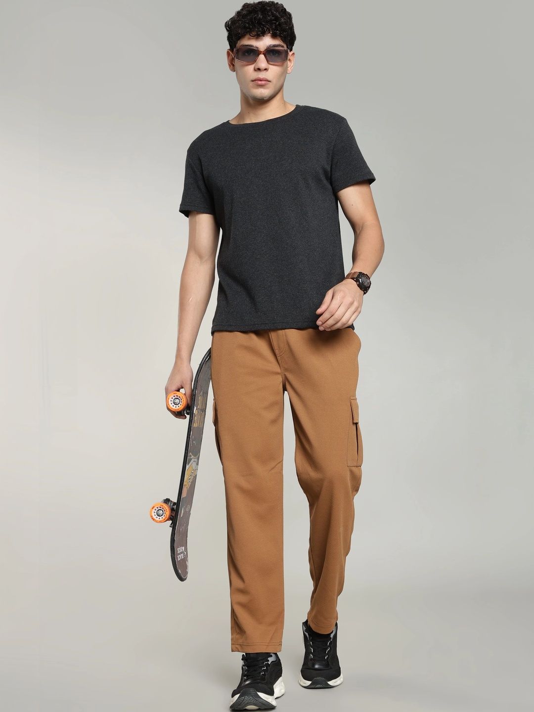 R.Code by The Roadster Life Co. Men Smart Trousers-picture-26