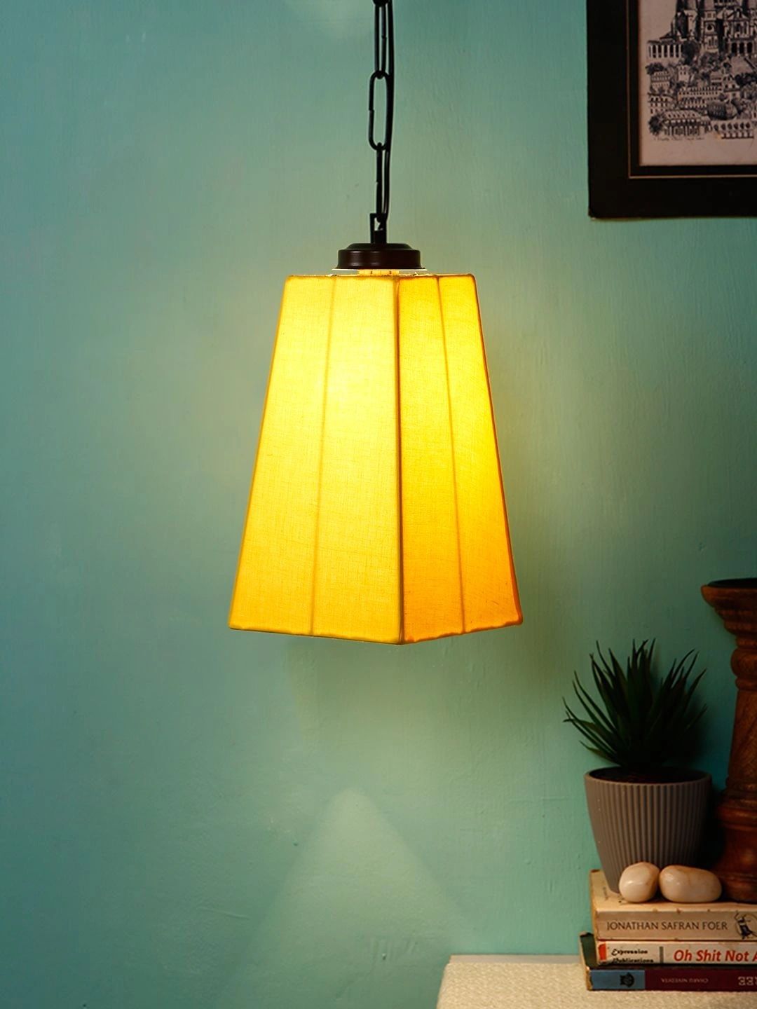 Myntra Elegant Homes Yellow Contemporary Ceiling Lamp-picture-44