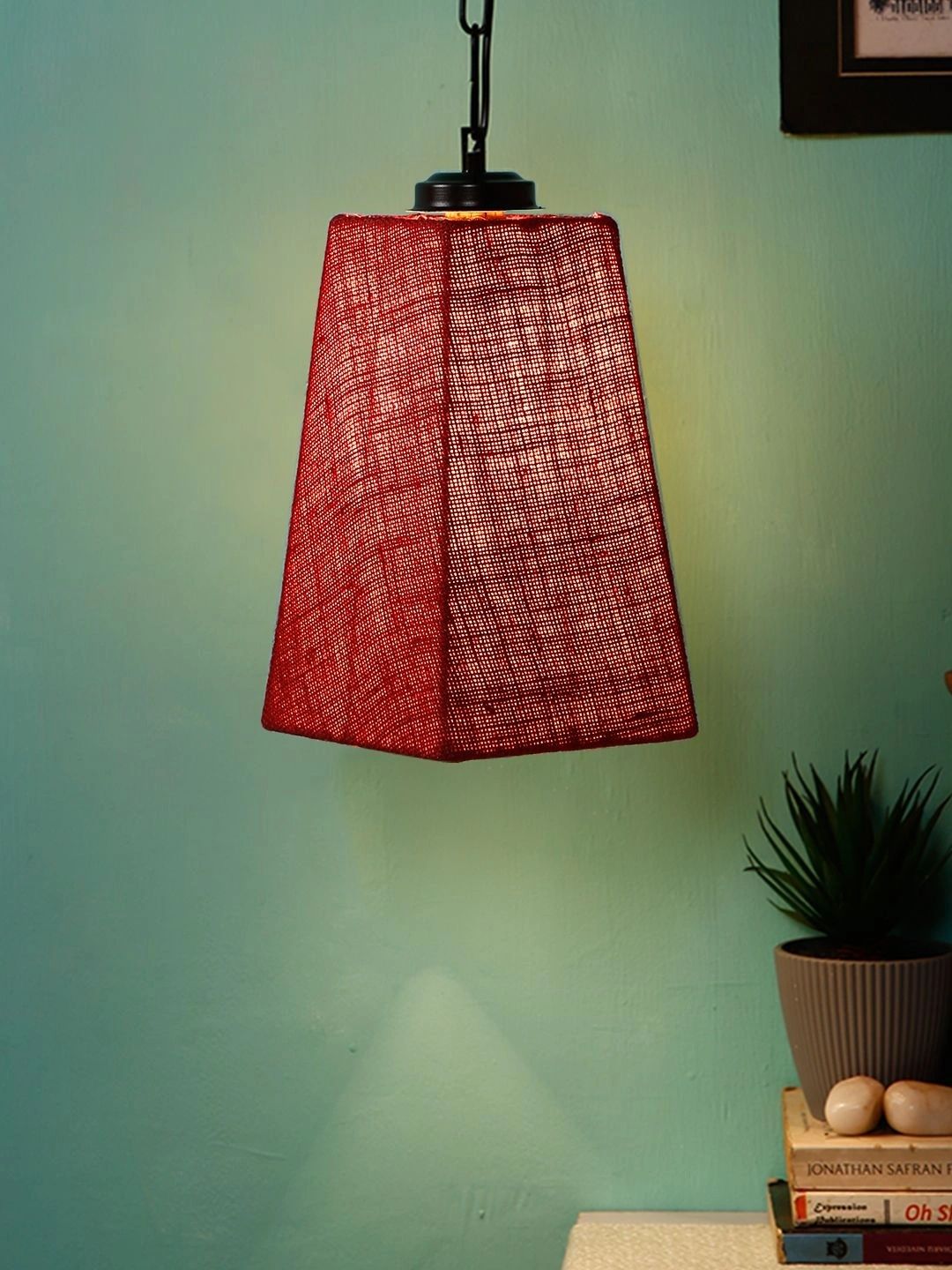 Myntra Elegant Homes Maroon Textured Ceiling Lamp-picture-12