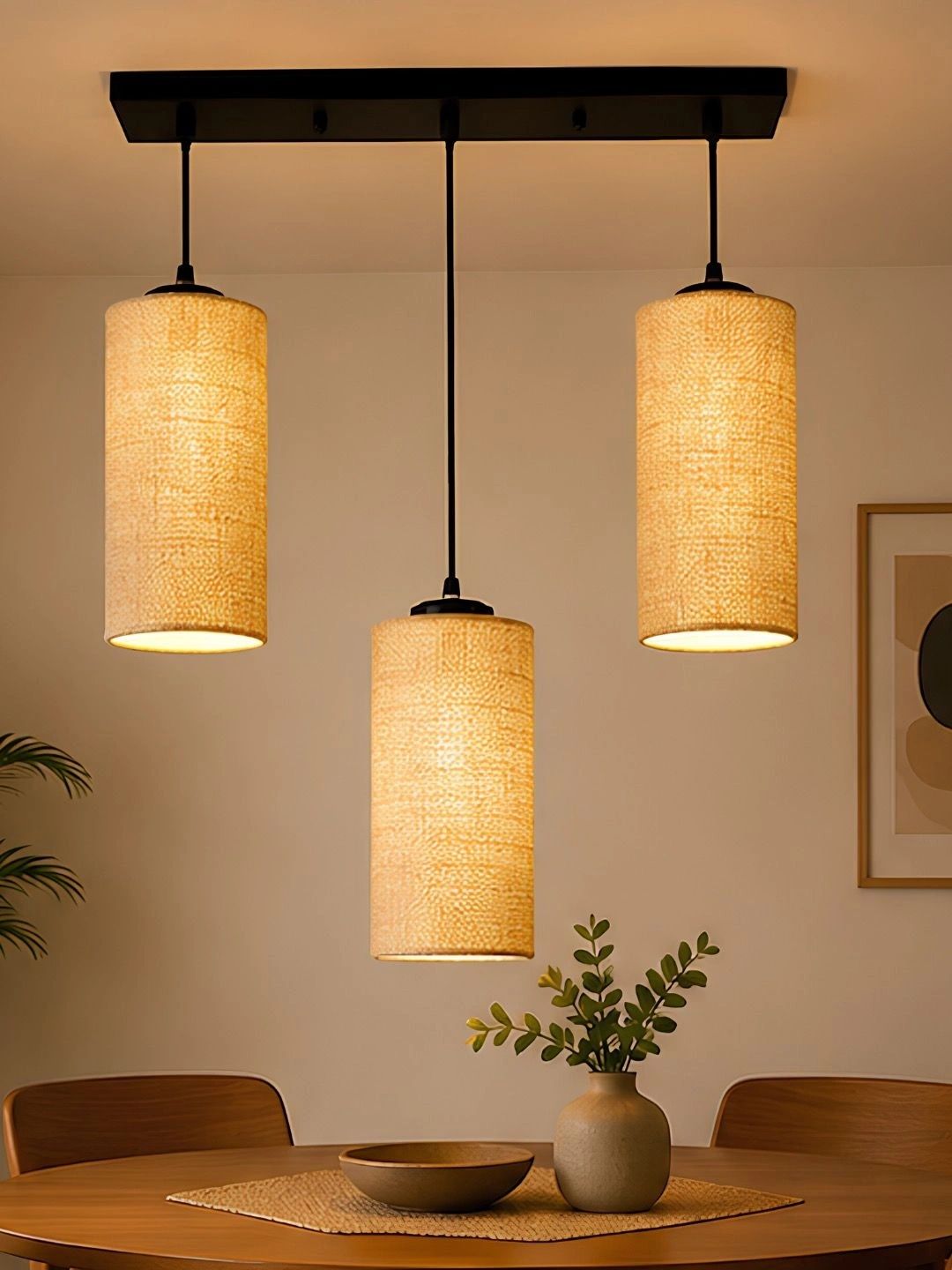Myntra Elegant Homes Beige Textured Contemporary Ceiling Lamp-picture-15