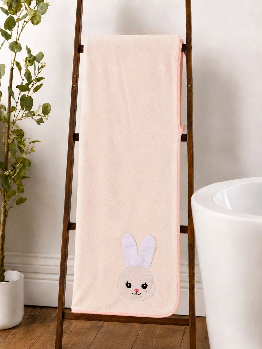 Thelittlebunny Pink 1 Terry Cotton 300 GSM Bath Towel-picture-15