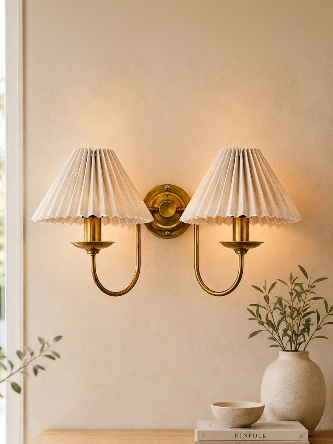 Glowhere Off White Textured Metal Contemporary Frustum Shaped Wall Lamp-picture-57