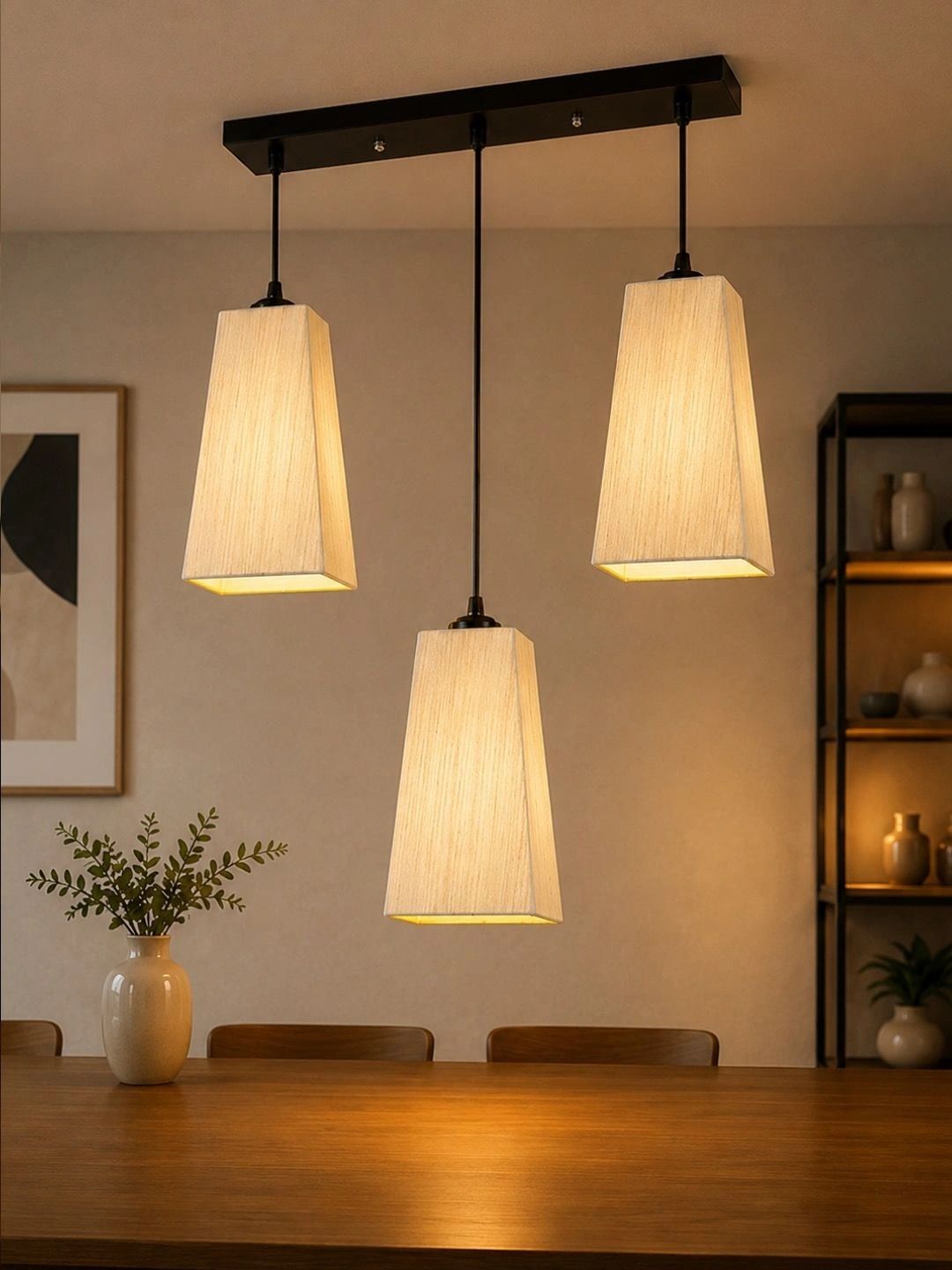 Myntra Elegant Homes Off White Textured Contemporary Ceiling Lamp-picture-33